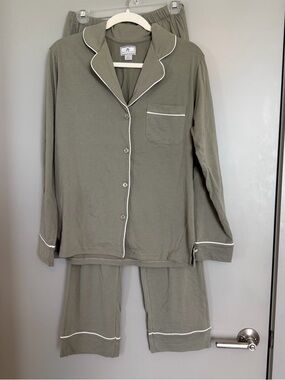 Petite Plume Pima Pajama Set in Sage